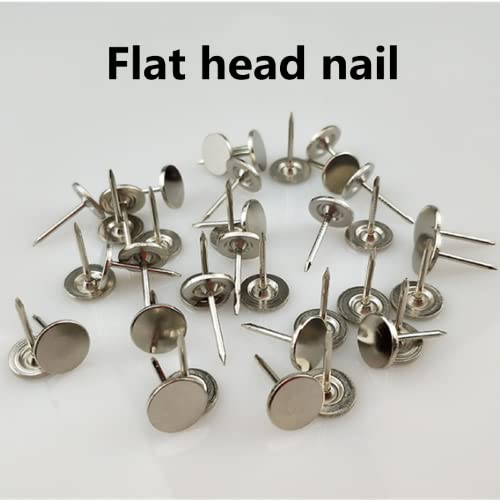 100 piezas, clavos con cabeza plana de 19mm de diámetro y 25mm de largo, para tableros suaves y decoración miniatura 2