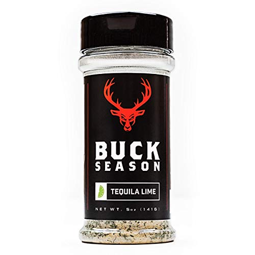Buck Season - Low Sodium, No MSG, Gluten Free, All Natural, Gourmet Healthy Meal Prep Seasoning (Tequila Lime)