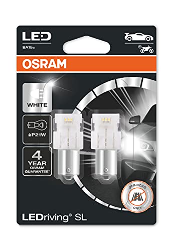 OSRAM LEDriving® SL, ≜ P21W, blanco 6000K, lámparas de señalización LED, solo uso todoterreno, no ECE, blister doble