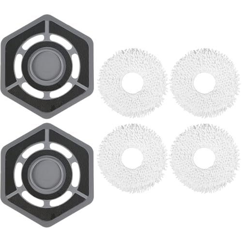 Image of Mop Pad Holder Replacement for Ecovacs Yeedi Mop Station Vacuum Cleaner, Pad Plate Accessories and Water Tank Cleaning Cloth Part (White)