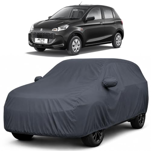 Image of Autofact Premium Car Cover for Alto K10 2015-2021 | All Weather Waterproof Full Body Car Cover | Light-Weight Triple-Stitched Outdoor Shield with UV Protection, Dustproof & Heat-Resistant
