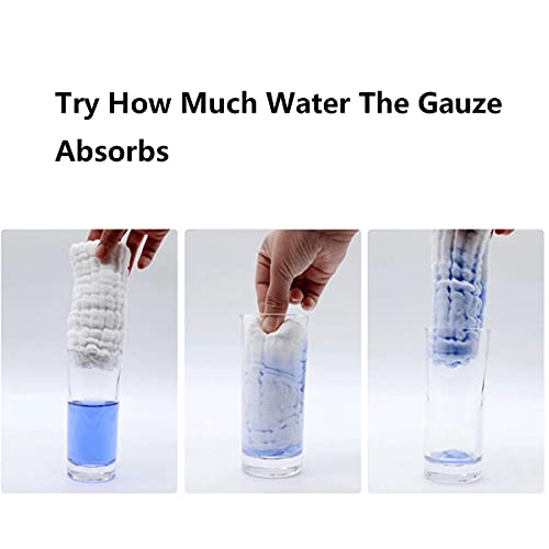 Fomaiself 10Pcs 100% Cotton Hand Towel With Hanging Loop - 6 Layers Cotton Kids Towels, Ultra Absorbent Bathroom Hand Towel And Face Towel For Kids And Adult #TOP5