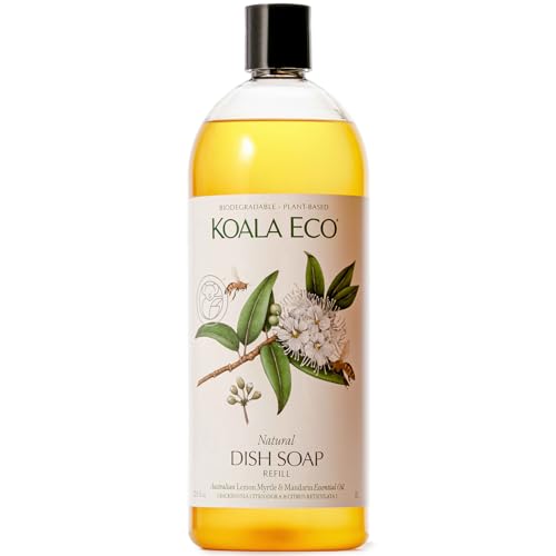 Koala Eco Natural Lemon Myrtle and Mandarin Dish Soap, Refill, 1 L