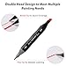 Hyrrt 80 Colors Dual Tips Alcohol Markers, Permanent Sketch Art Markers Pens Set with Pen Holder for Kids Adults Coloring,Painting, Sketching, Illustrations