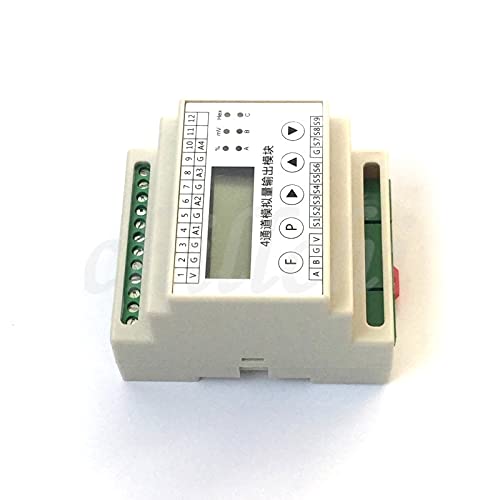 4 Road 12 bit 0-10V Analog Output Module 485 LED dimming LCD Display HD4321 RS485 Interface MODBUS-RTU Protocol - (Color: with Display)