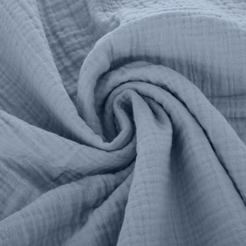 Albornoz de algodón KASANOVA suave absorbente con capucha azul lavable a 60°C 3