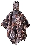 Photo Gallery gemcoo poncho impermeabile, multifunzionale riutilizzabile poncho pioggia con cappuccio per trekking antipioggia coperta da picnic tenda yuyi(leaves camouflage) Photo Gallery gemcoo poncho impermeabile, multifunzionale riutilizzabile poncho pioggia con cappuccio per trekking antipioggia coperta da picnic tenda yuyi(leaves camouflage)