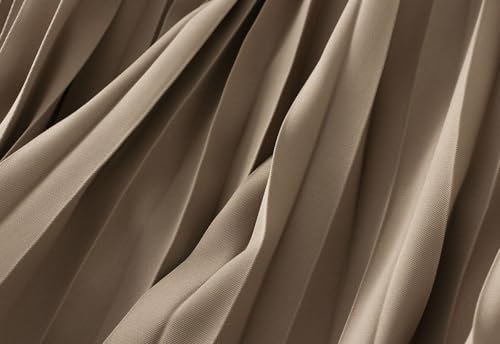 Womens Pleated A-Line Skirt Elastic High Waisted Long Skirts for Casual and Formal Occasions 2025 Trendy Fashion3