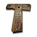 ZIB Grips for 1911: Full Size Wooden Handgun Grips with Bible Verses Series - Fits a Wide Range of 1911 Models - 1911 Accessories (Briarsmoke, Psalm 144-1)