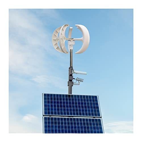 Éolienne verticale 1000W 12V avec contrôleur MPPT intégré blanc