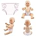 DierCosy Muñeca pañales para muñeca muñecas Floral impresión de la Ropa Interior de la muñeca de Conjunto de 14-16 Pulgadas muñecas 4PCS