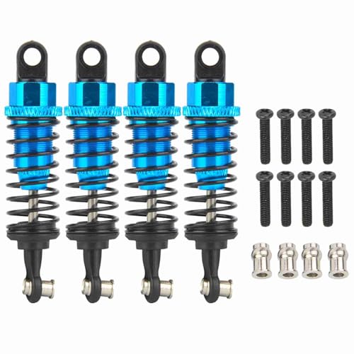 RC Aluminum Shock Dampers Upgrade Suspension for WLtoys A949 A969 A979 K929 1/18 Model Car (Blue)