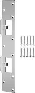Heavy Duty Double Holes Latch Reinforcement Plate for 4.5 Inch Hole Center