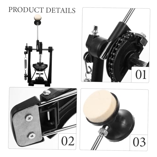 Pedal individual para bombo de batería ajustable miniatura 2