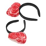 MOLUCKFU 2 Pièces Bandeaux de Viande Factices pour Fête Serre-tête Décor Alimentaire C...