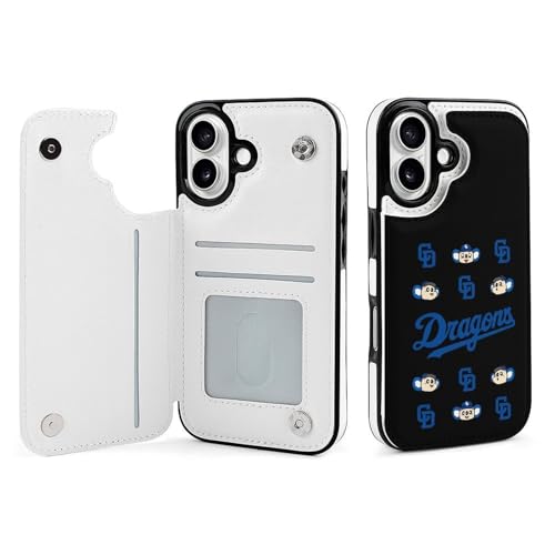 �����h���S���Y iPhone16�p�P�[�X �蒠�^ �싅���� �L�O�i �A�C�t�H��16�p�P�[�X �X�}�z�P�[�X ���z�^ PU���U�[ �ϏՌ� �g�уJ�o�[ Case �S�ʕی� ���u���@�\ �J�[�h���[