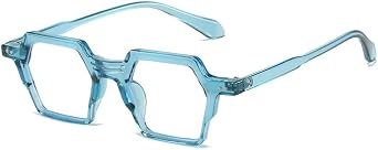 Retro Rivets Hexagon Sunglasses Frames Eyeglasses