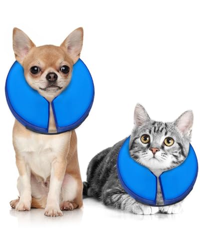 Image of MIDOG Inflatable Dog Cone, Donut Recovery Collar After Surgery, X-Small
