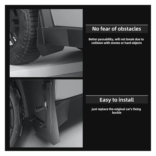 Guardabarros para Tesla Cybertruck: kit completo de protectores contra salpicaduras ruedas 5