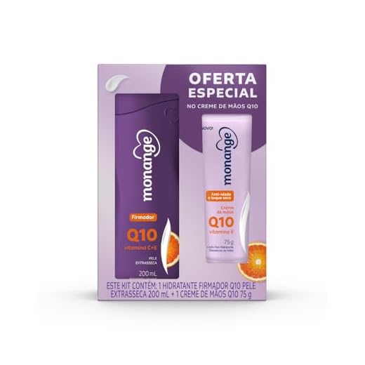 KIT MONANGE Q10 HIDRANTE 200ML + CREME DE MÃOS 75G