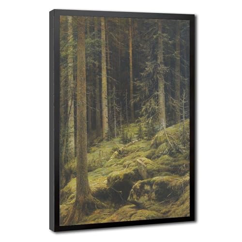 Toile Forest Wilderness Ivan Shishkin cadre à suspendre pour habiller grand mur