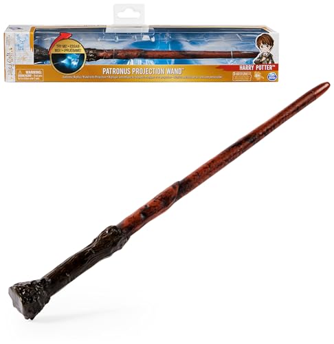 Wizarding World Harry Potter - Leuchtzauberstab von Harry Potter mit Patronus-Projektion ca. 33 cm  Spielzeug für Kinder ab 6 Jahren Fanartikel