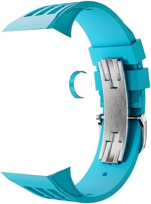 Boîtier transparent Apple Watch Ultra 49mm et bracelet caoutchouc sport par EZZON