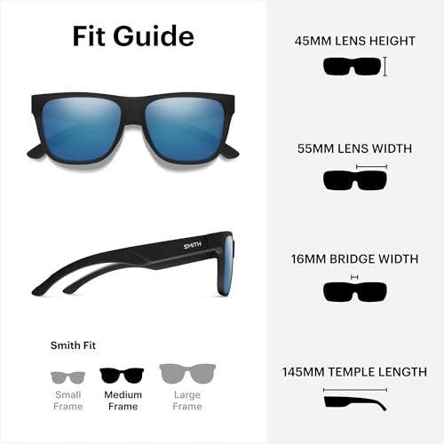 Image of SMITH Lowdown 2 Sunglasses with ChromaPop Polarized Lenses - Lifestyle Eyewear for Driving, Hiking, Everyday Wear