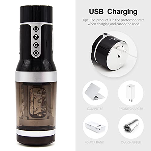 USB Recarregável 7 Modos de Vibração Copo Masturbador Masculino Tamanho Compacto Com Voz Inteligente
