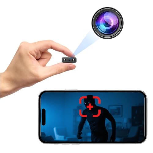 Mini Spy Camera Wireless Hidden, WiFi Home Security Cam HD1080P Small Surveillance Camera Nanny Cams,Remote Viewing,Clear Night Vision, Motion Detection