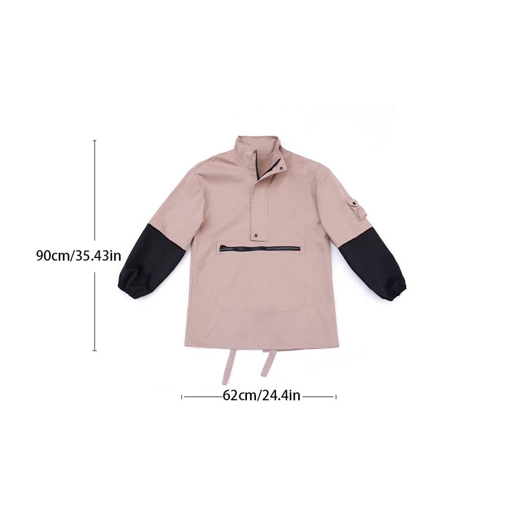 Delantal de camarero Delantal con mangas for otoño e invierno, cocina casera, vestidor inverso, camarero de restaurante, monos for adultos, delantal de manga larga, ropa de trabajo Delantales Delantal