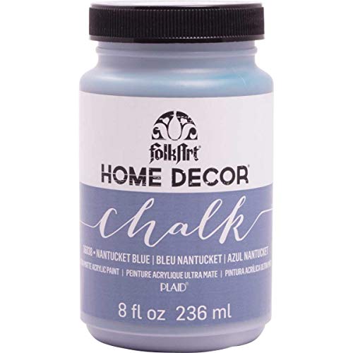 FolkArt 36038 Home Decor Chalk Furniture & Craft Paint in Assorted Colors, 8 ounce, Nantucket Blue