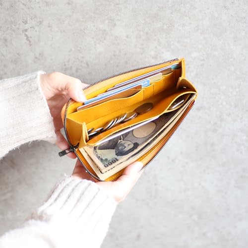 STATUSY il modo ZIP 日本製 L字ファスナー 本革 レディース メンズ 小さい長財布 イルモードジップ (Wine, 右利き用)