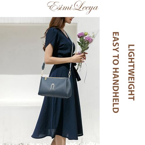 Genuine Leather Crossbody Purses for Women with Adjustable Shoulder Strap Women's Pockets Handbags2