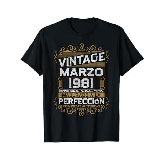 Marzo 1981 Vintage Regalo 42 Años Cumpleaños Hombre Camiseta
