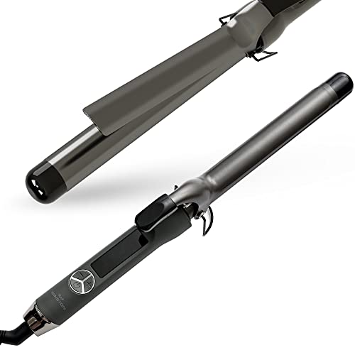 Image of WINSTON Hair Tong Curler for Women with 25mm Fast Heating Tourmaline Infused Barrel Rod for Hair Curling | Professional Hair Curling Tong machine - Black