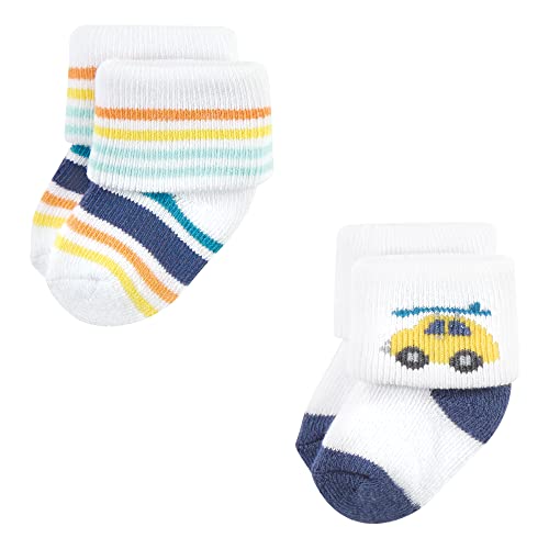 Image of Hudson Baby Baby 8-pack Cotton Rich Newborn and Terry Socks