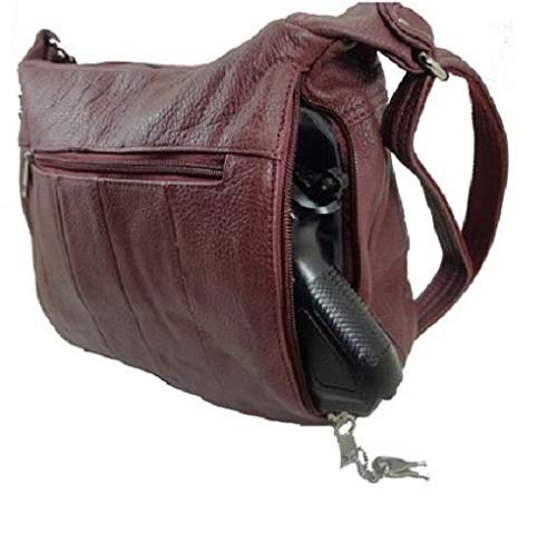 Roma Leathers 7082 Multi Color Genuine Leather Locking Concealed Purse3