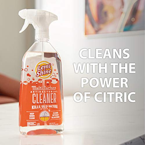 Lemi Shine Antibacterial Multi-Surface Spray Cleaner, Disinfecting Spray with Fresh Lemon Scent, 3-Pack 28oz - Thumbnail 5