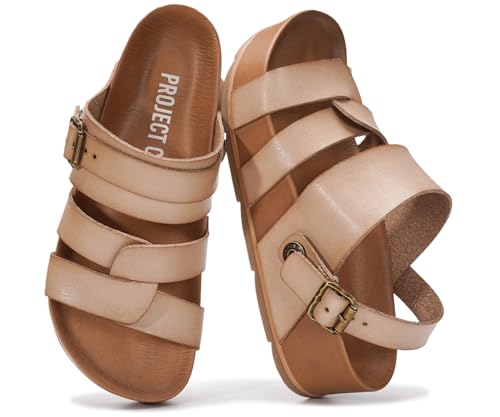 Image of Project Cloud Platform Sandals Women - Strappy Wedges with Comfortable Plush & Soft Insole - Lightweight & Non Slip Platform Sandals for Women 2026