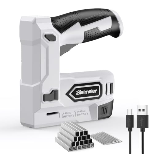 Bielmeier 2-in-1 Cordless T50 Staple Gun & Brad Nailer, 4V B...