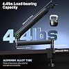 Brazo de micrófono, soporte de escritorio de perfil bajo Aokeo AK-59 | Con adaptador de 3/8" a 5/8" y de 3/8" a 1/4" adecuado para Blue Yeti, HyperX QuadCast, SoloCast, Elgato Wave, etc. 8