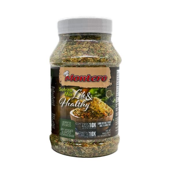 Montero Sofrito Mix 15oz Dry Veggies & Spices Cooking Base Salt & MSG Free