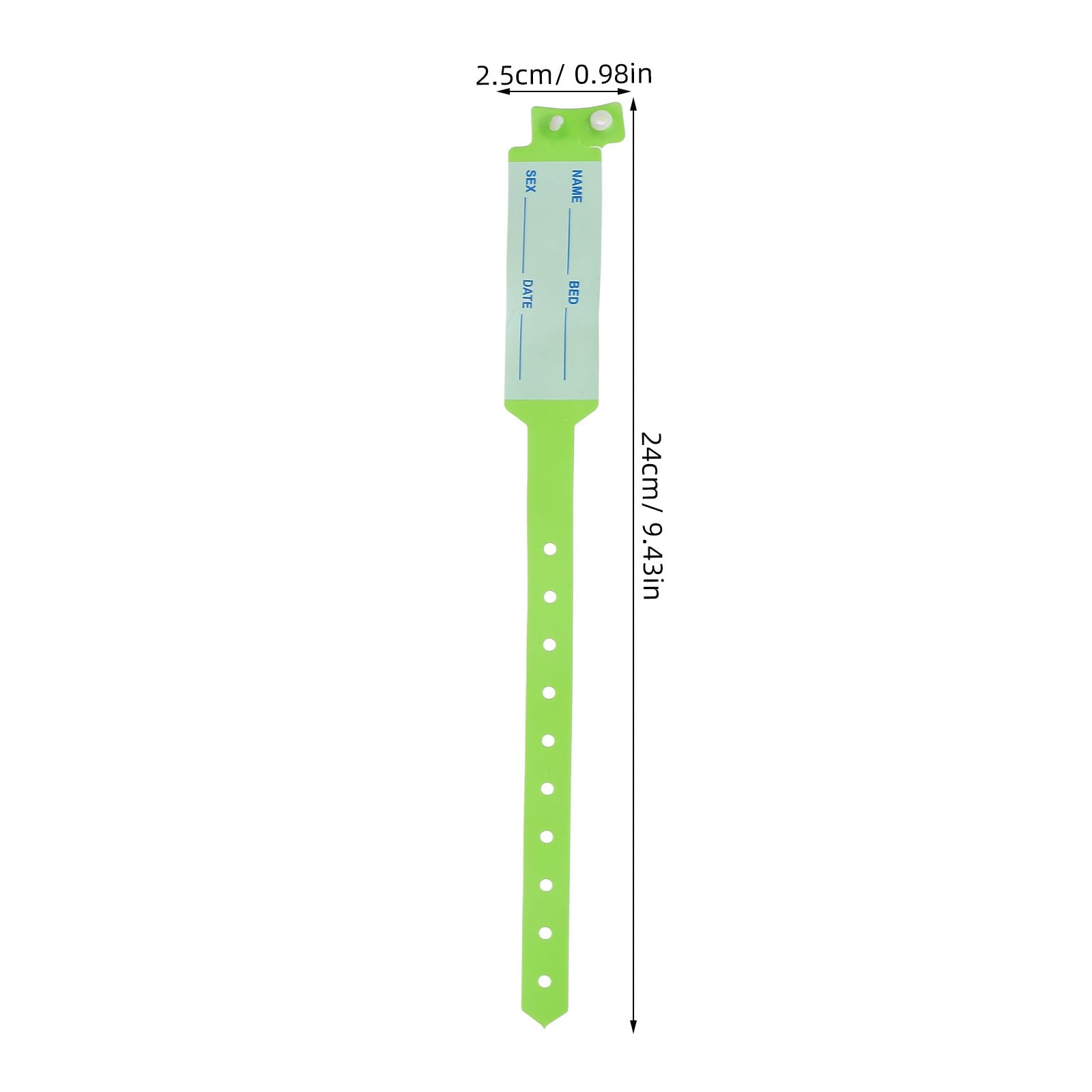 UKCOCO Bracelets D'identification D'hôpital Design Prêt pour Urgence Lot de 100 en Pvc Imperméables pour Patients Âgés et Garçon et Filles pour Admission et Soins