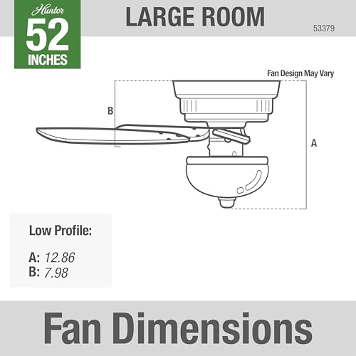 Image of Hunter Kenbridge, Indoor, Ceiling Fan, Pull Chain, 52 inch, Noble Bronze