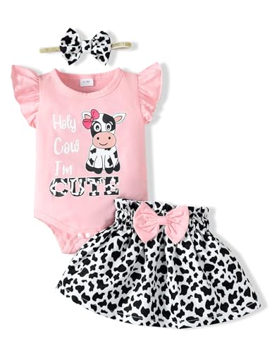Image of SUNNY PIGGY Baby Girl Clothes Newborn Dress Infant Romper Summer Outfit Cute Toddler Clothing Skirt Set