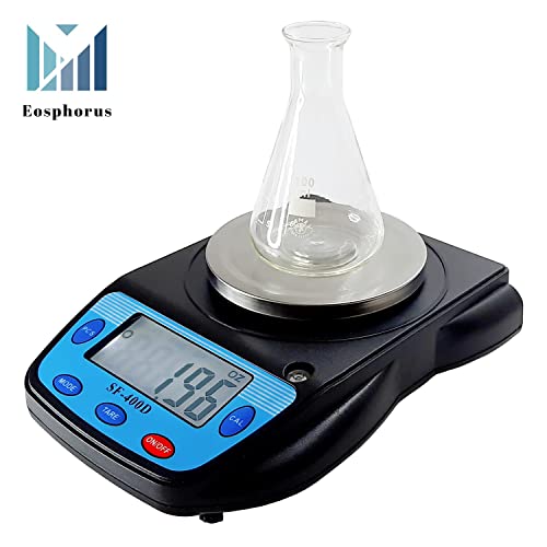eosphorus science digital scale electronic lab balance precision 001g accuracy laboratory scientific weighing device for education chemistry and jewelry  carats ounces and grams