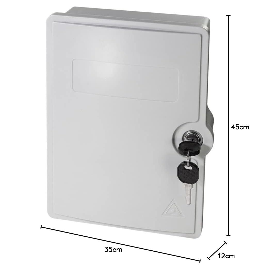LogiLink FB124E - FTTH/FTTB-Anschlussleergehäuse, für max. 24 Fasern, 6X LC/QD o. SC/DX