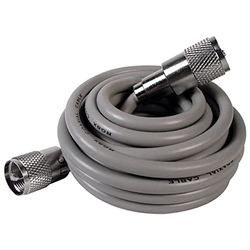 Astatic 302-10268 Gray 3-Foot Cable with PL-259 Connectors - Fit Most Fiberglass CB Antennas up to 5-feet image 2