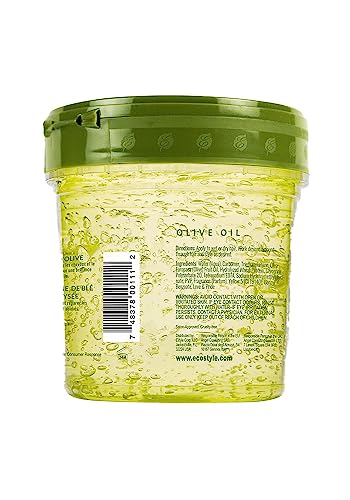 Ecoco Eco Style Gel Olive Oil - 100% Pure Olive Oil - Adds Shine And Tames Split Ends - Weightless Style - Nourishes And Repairs - Adds Moisture To The Scalp - Superior Hold - Healthy Shine - 16 Oz #TOP1